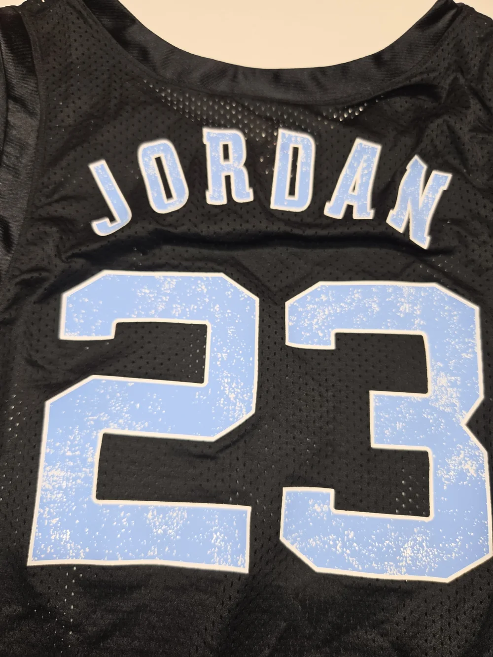 Air Jordan 23 Black Red Mesh Basketball Jersey